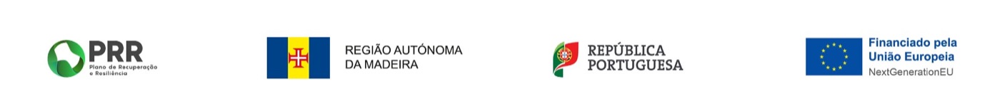 Co-funded by PRR · Região Autónoma da Madeira · República Portuguesa · União Europeia (NextGenerationEU)