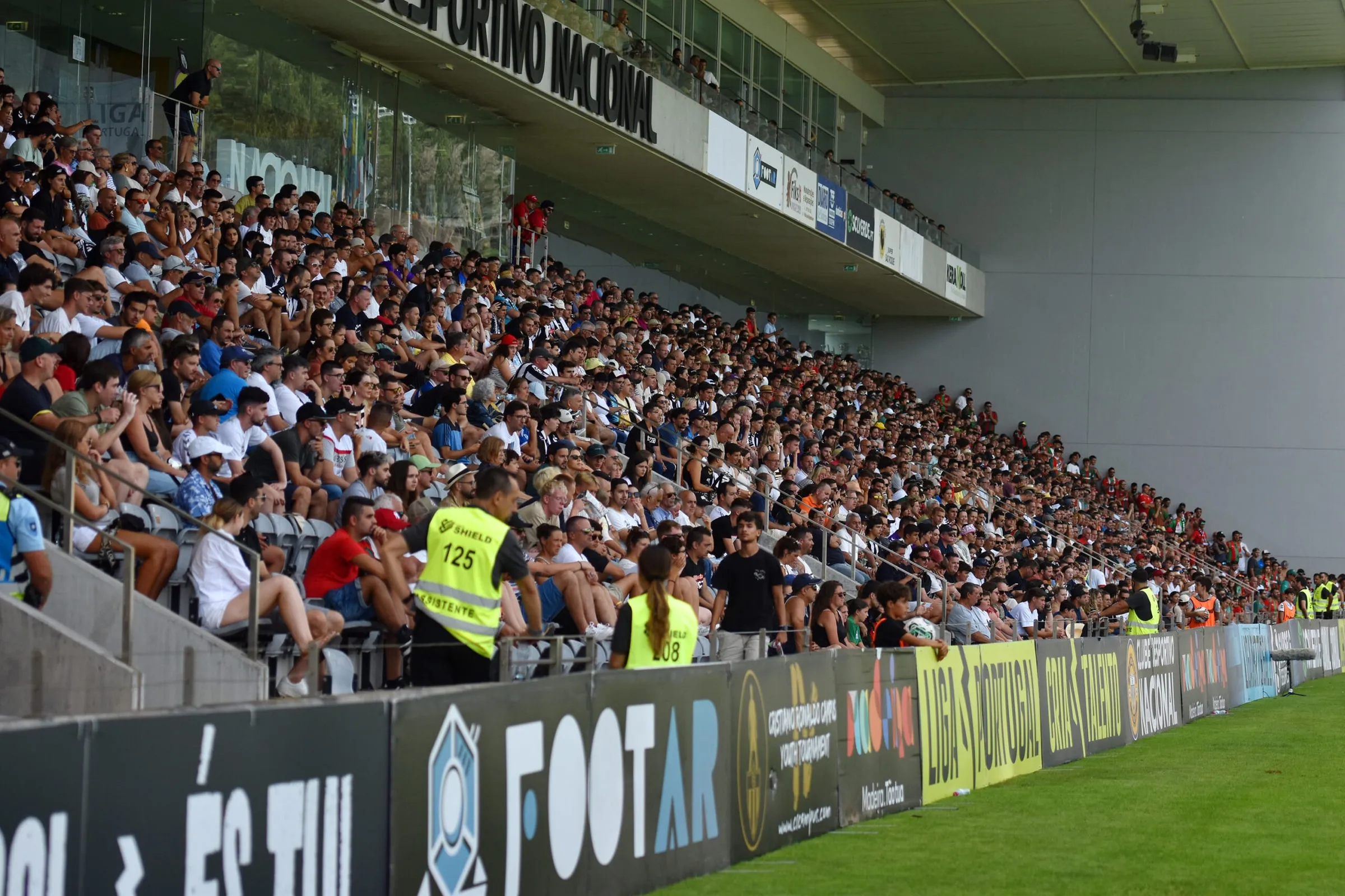 Estádio da Madeira with FootAR boards along the pitch